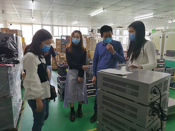 香洲區(qū)科工信局考察靈科超聲波
